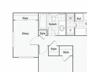 The Birch 2x1 881 sqft The Birch 2x1 881 sqft